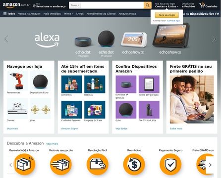 website thubmnail of Amazon.com.br