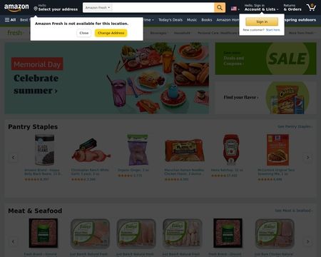 website thubmnail of Amazon Fresh