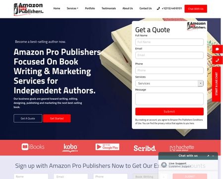 website thubmnail of Amazon Pro Publishers