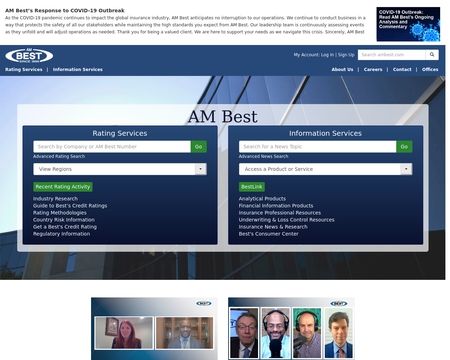 website thubmnail of A.M. Best Company