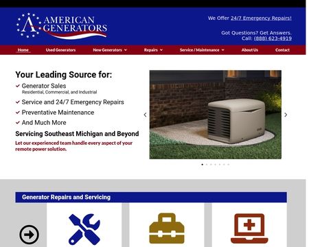 website thubmnail of American Generators