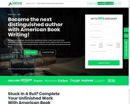 website thubmnail of American Book Writing
