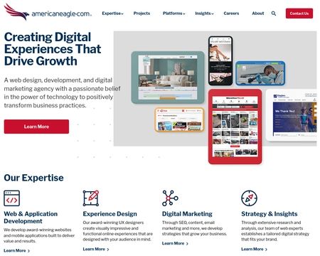 website thubmnail of Americaneagle.com