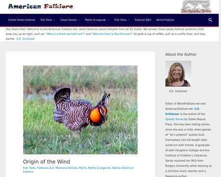 website thubmnail of American Folklore