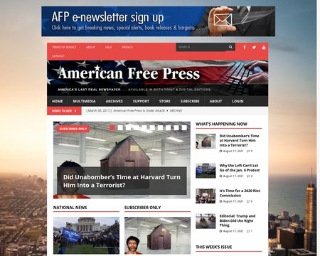 website thubmnail of American Free Press