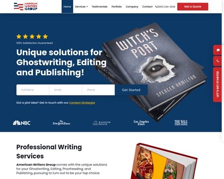 website thubmnail of American Writers Group