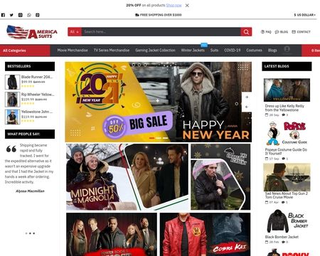 website thubmnail of America Suits