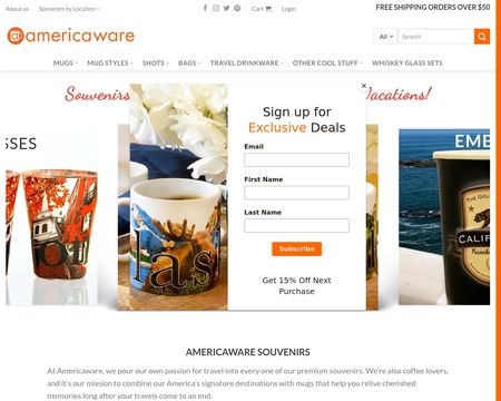 website thubmnail of AmericaWare