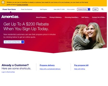 website thubmnail of Amerigas