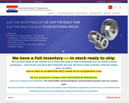 website thubmnail of Ametric