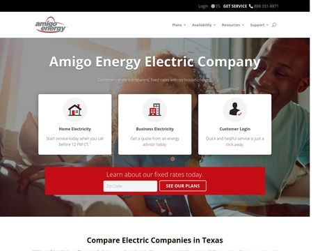 website thubmnail of Amigo Energy In Texas