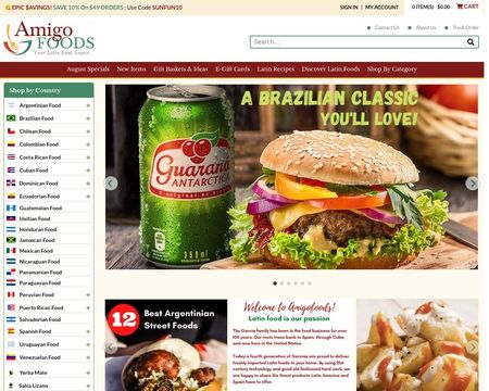 website thubmnail of Amigo Foods