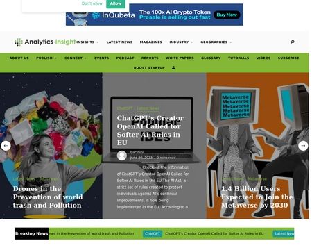 website thubmnail of Analyticsinsight.net