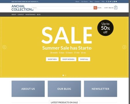website thubmnail of Anchal.pk