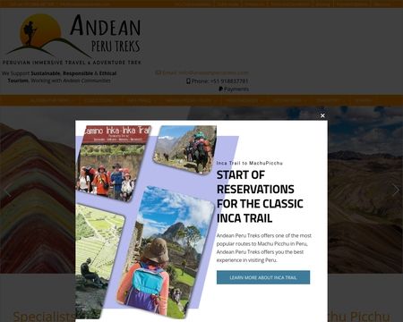 website thubmnail of Andeanperutreks