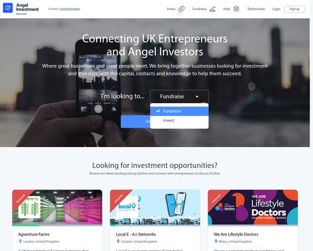 website thubmnail of Angel Investment