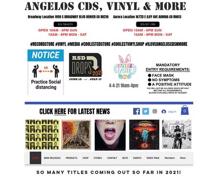 website thubmnail of Angelo's CDs