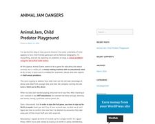 Thumbnail of Animal Jam Dangers