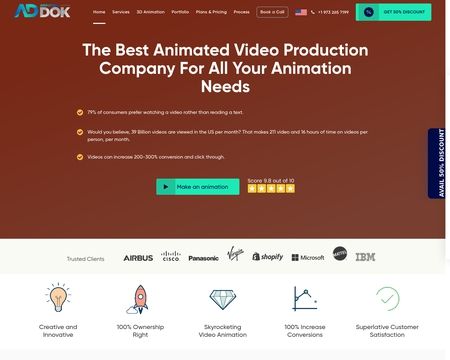 website thubmnail of Animation Dok