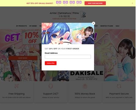 website thubmnail of AnimeDakimakuraPillo