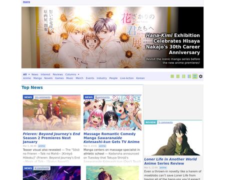 website thubmnail of Anime News Network