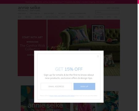 website thubmnail of Annie Selke