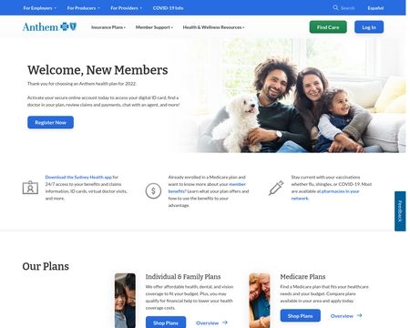 website thubmnail of Anthem