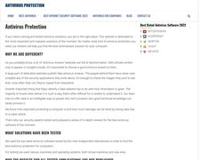 Thumbnail of Antivirusprotection.reviews