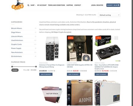 website thubmnail of Antminer Distribution