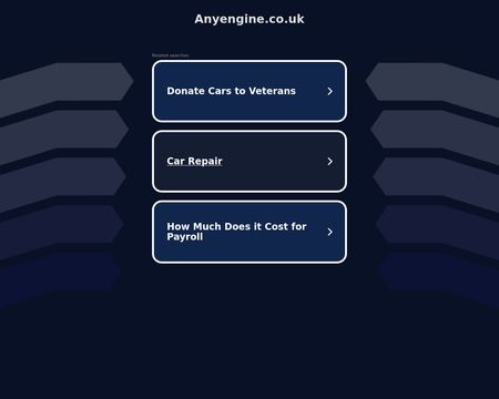 website thubmnail of AnyEngine.co.uk