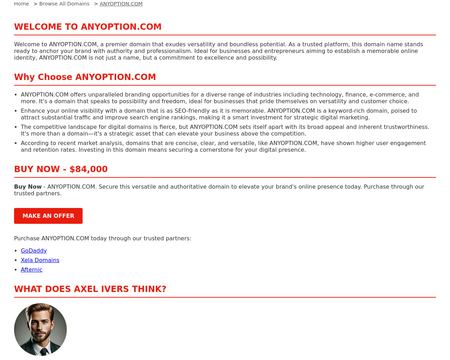 website thubmnail of AnyOption