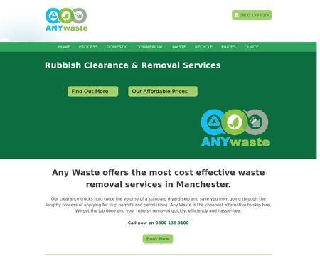website thubmnail of Anywaste.co.uk