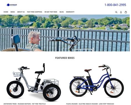 website thubmnail of Anywhere Bikes