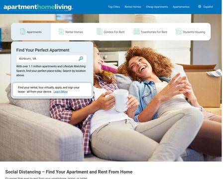 website thubmnail of Apartment Home Living