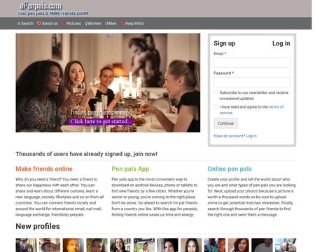 website thubmnail of APenpals.com