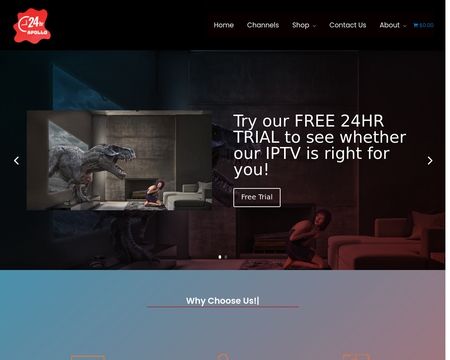 website thubmnail of Apollo iptv 24