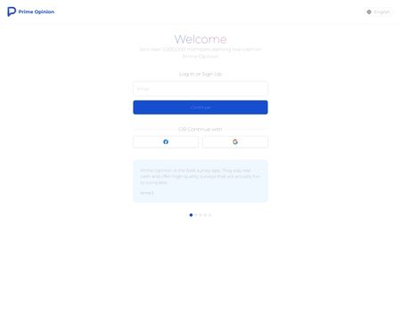 website thubmnail of App.primeopinion