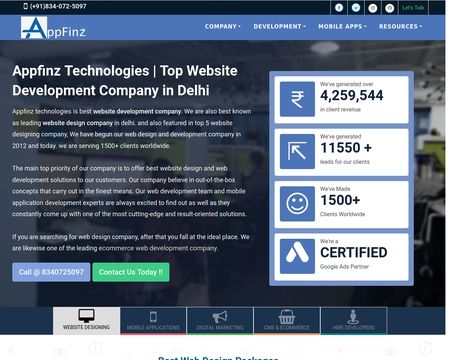 website thubmnail of Appfinz