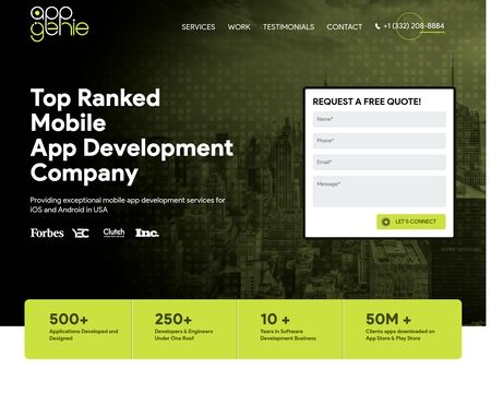 website thubmnail of AppGenie