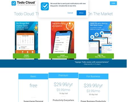 website thubmnail of Appigo