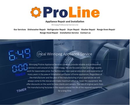 website thubmnail of Applianceproline.ca