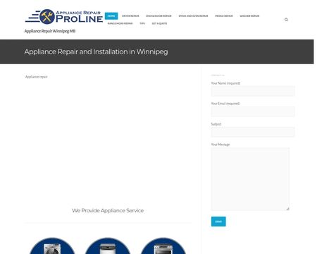 website thubmnail of Applianceproline