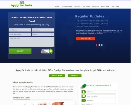 website thubmnail of Apply PAN India