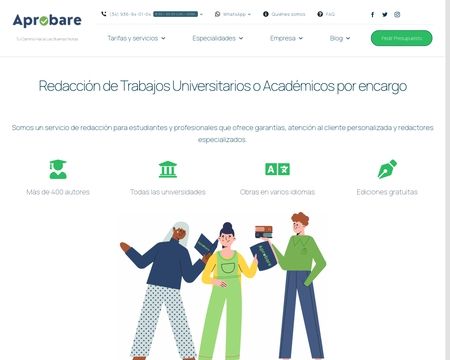 website thubmnail of Aprobare.es