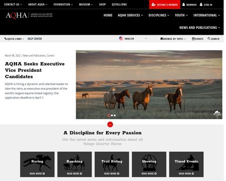 website thubmnail of AQHA