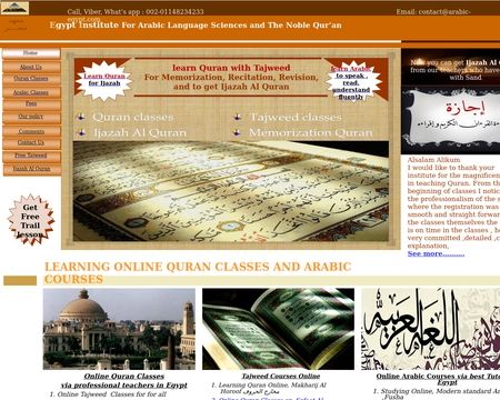 website thubmnail of Arabic-egypt