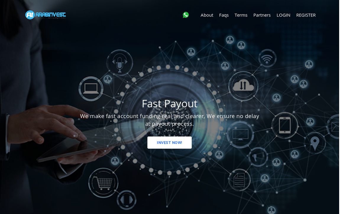 website thubmnail of Arabinvest.io