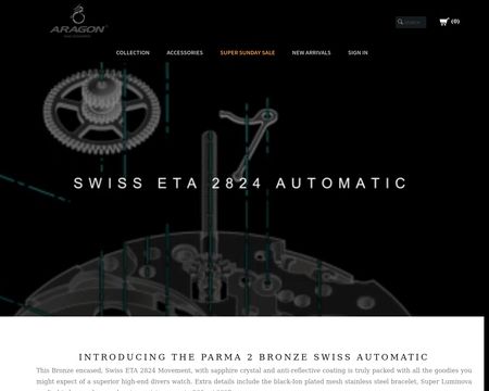 website thubmnail of Aragon Watch