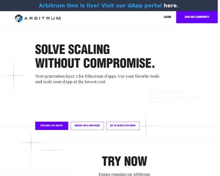 website thubmnail of Arbitrum.io