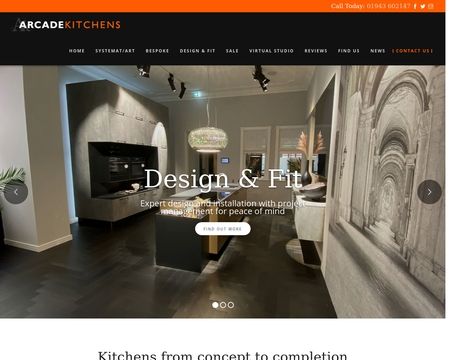 website thubmnail of ArcadeKitchens